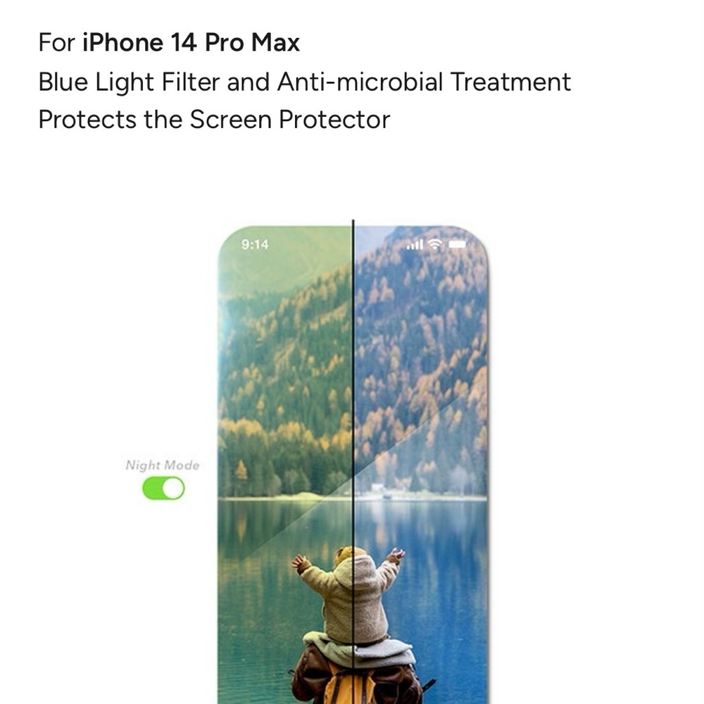 ZAGG iPhone 14 Pro Max (glass elite vision guard screen protector) NWT - Picture 8 of 13
